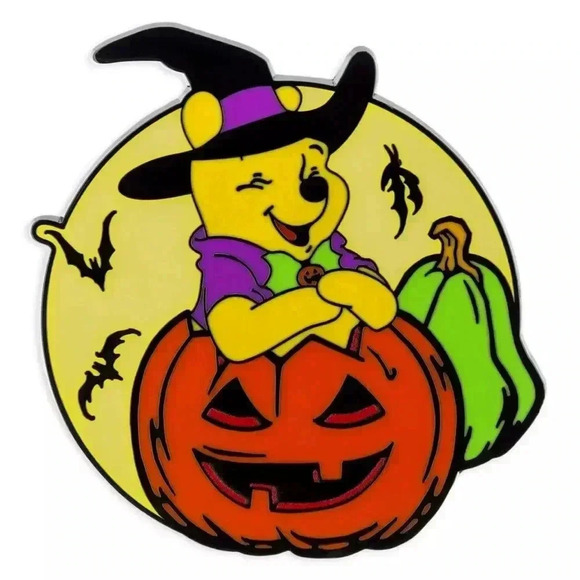 Winnie the Pooh Halloween Glow-in-the-Dark Pin NWT - Picture 4 of 6
